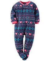 NWT ☀FOOTED FLEECE☀ CARTERS Girls Pajamas  New    3T