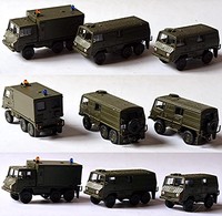 Militär Set No.5 - 3 Militär Modellautos - 1:87 