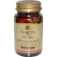 Solgar, Niacin (Vitamin B3), 100 mg, 100 Tabletten
