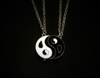 Ying Yang Freundschaftskette Partner Kette, 2 Freundschaft Halsketten, Halskette
