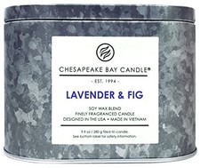Chesapeake Bay Candle Heritage Collection Double Wick Tin Candle, Lavender & Fig