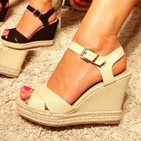 DAMENSCHUHE KEILABSATZ SANDALETTEN PLATEAU WEDGE SANDALEN HIGH HEEL PUMPS 372