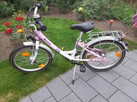 MÄDCHENRAD   20 zoll  VOLLAUSSTATTUNG    3 Gang Shimano  PINK- LILA -WEISS