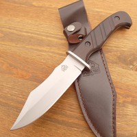 PUMA TEC  Messer - Jagdmesser  Fahrtenmesser Gürtelmesser + Lederscheide -161312