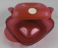 Tupperware I 54 Micro Fix MicroFix 475 ml Mikrowellengeschirr Rot eckig Neu OVP