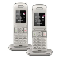 2x Telekom Speedphone 50 (platin) - Mobilteil für Speedport 723, 724, 921, Neo