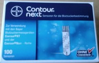 100 Sensoren Contour next von Bayer NEU&OVP MHD 03/2018 ### ALS SOFORT-KAUF###  