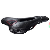 SELLE ITALIA MTB Sattel C-2 Gel-Flow Leder schwarz Fahrrad