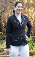 Turniersakko Reitjacke Turnierblazer Softshell St.Tropez Gr L Damen schwarz neu 