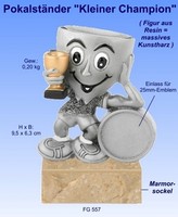 Pokalständer "Kleiner Champion" inkl. Gravur nur 4,25 EUR