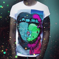 T-Shirt Shirt Herren LSD Drogen Festival Dope Weed Kiffer Goa Party Psychedelic