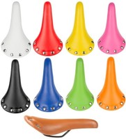 Retro Vintage Sattel "Rivet" Rennrad Fixie Singlespeed Edelstahl-Nieten v farben