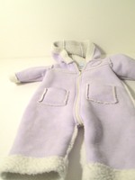 Simply Basic Lavendar Infant Bunting Coat Medium 3/6 Month with Fleece