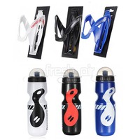 Sportflasche Trinkflasche Fahrradflasche Wasserflasche + Halterung Fahrradhalter
