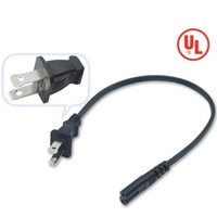 1ft short travel power cord for camera,nema1-15P to C7