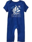 New OLD NAVY Boys ~ SAILING LION One Piece Romper ~ Blue ~ 0 3 months Baby