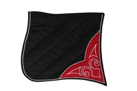 Spanische Barock Schabracke Hingucker schwarz-rot