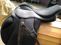 Thorowgood Sattel Ponysattel schwarz neuwertig Haflinger