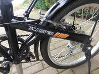 Klappfahrrad Scamper wenig benutzt 24 Zoll 6-Gang-Schaltung mit Beutel - schwarz