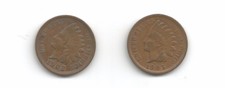 Lot Of 2 U.S. Indian Head Cents - 1902 - 1905(Cns 359)