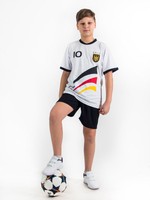 Trikot Set Sport Fußball Deutschland 4 Sterne T-Shirt Kinder 98-170 Wunschname !