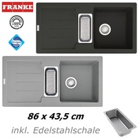 Franke FRAGRANIT Spüle 2 Farben 86 x 43,5 cm Granit Küche Granitspüle Einbau