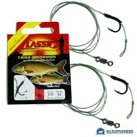 KARPFEN RIGS BOILIE KARPFENMONTAGE ANGELHAKEN GEBUNDEN 50cm BOILIE VORFACH HAKEN