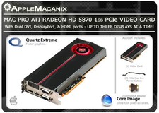 NEW Mac Pro 1st 2nd 3rd 4th Gen ATI Radeon HD 5870 1GB PCIe Video Graphics Card