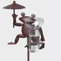Regenmesser Gartenstecker FROSCH Höhe 115 cm Regen-Messung Gartenzubehör Garten