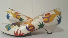1980s Vintage Paradox by Zalo Snorkel Peep Toe Heels Size 7N Brand New Not Worn!