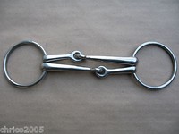 Trensengebiss mit Doppelmundstück gebrochen Größe 13 cm Sonderposten 438