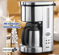 Design Kaffee-Maschine Kaffee-Automat mit 24-Std Timer Thermoskanne Edelstahl +