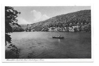 AK Karte Ansichtskarte Harz Bad Lauterberg Wiesenbeeker Teich Wiesenbeker Boot
