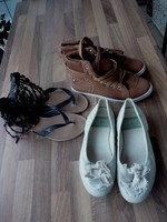 3 PAAR SCHUHE !! 1x ESPRIT-Ballerinas + SNEAKERS + SANDALETTEN  Gr. 38