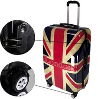 Koffer England Flagge Größe XL Handgepäck Reisekoffer Trolley Hartschalenkoffer