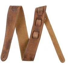 Fender Road Worn Adjustable Soft Backing Comfortable Guitar Bass Strap in Brown