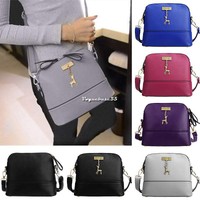 Beliebte Damen Leder Schultertasche Beutel beiläufige Taschen-Tasche VE4A