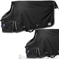 Heinick Regendecke ~ Schwarz ~ Fleece Innenfutter Outdoordecke Weidedecke NEU 
