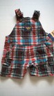 Oshkosh Baby Boys 3 Months Orange Plaid Short Overall NWT Spring Summet 