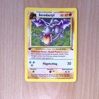 ★ POKEMON Karte Aerodactyl Holo 1. Edition #1/62 + MINT / NEU ‼️ GRATIS Versand