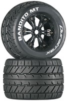 Duratrax Bandito MT 3.8 1/8 Monstertruck Kompletträder für 17mm Mitnehmer (2)