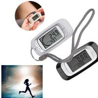 3D Sensor LCD Pedometer Schrittmesser Entfernungsmesser Kalorienzähler Stoppuhr