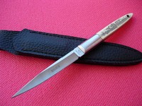 MAGNUM "SCRIMSHAW" Surgical Steel SAMMLER aus 90er made in Seki Japan TOP Messer