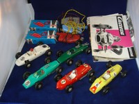 Großer Konvolut Carrera Universal 132 5 Autos + Zubehör 60er Jahre