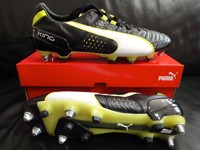 Puma King II Mixed SG/schwarz/weiß/gelb/Größe 44