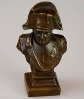 BRONZE BÜSTE FIGUR BRONZEFIGUR NAPOLEON BONAPARTE MILO H:13,5 cm 