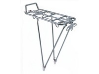 Fahrrad Gepäck Träger ohne Zubehör 24-28 Zoll, silber, Alu
