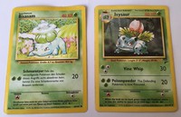 Pokémonkarten - Bisasam + Bisaknosp/Ivysaur - Pflanze - Entwicklung - Pokemon