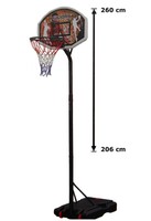 Basketballständer Basketballkorb Hudora Chicago bis GH 305 cm 71663