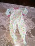 Girls Clothes Carter's Super Comfy Birds & Polka Dot Footed Pajamas PJs size 4T